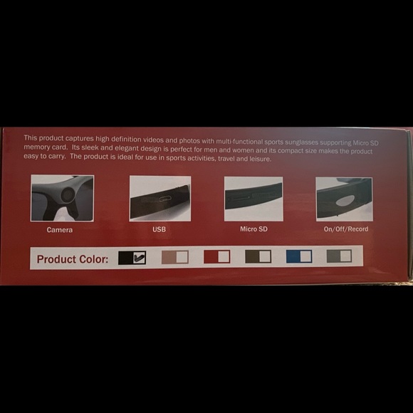 Sunglasses video recorder - Picture 3 of 3